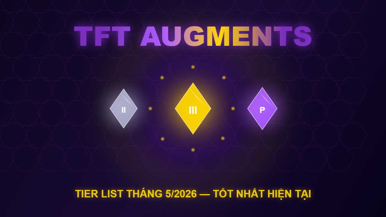 Tier list augment TFT tháng 5/2026 - Silver Gold Prismatic mạnh nhất